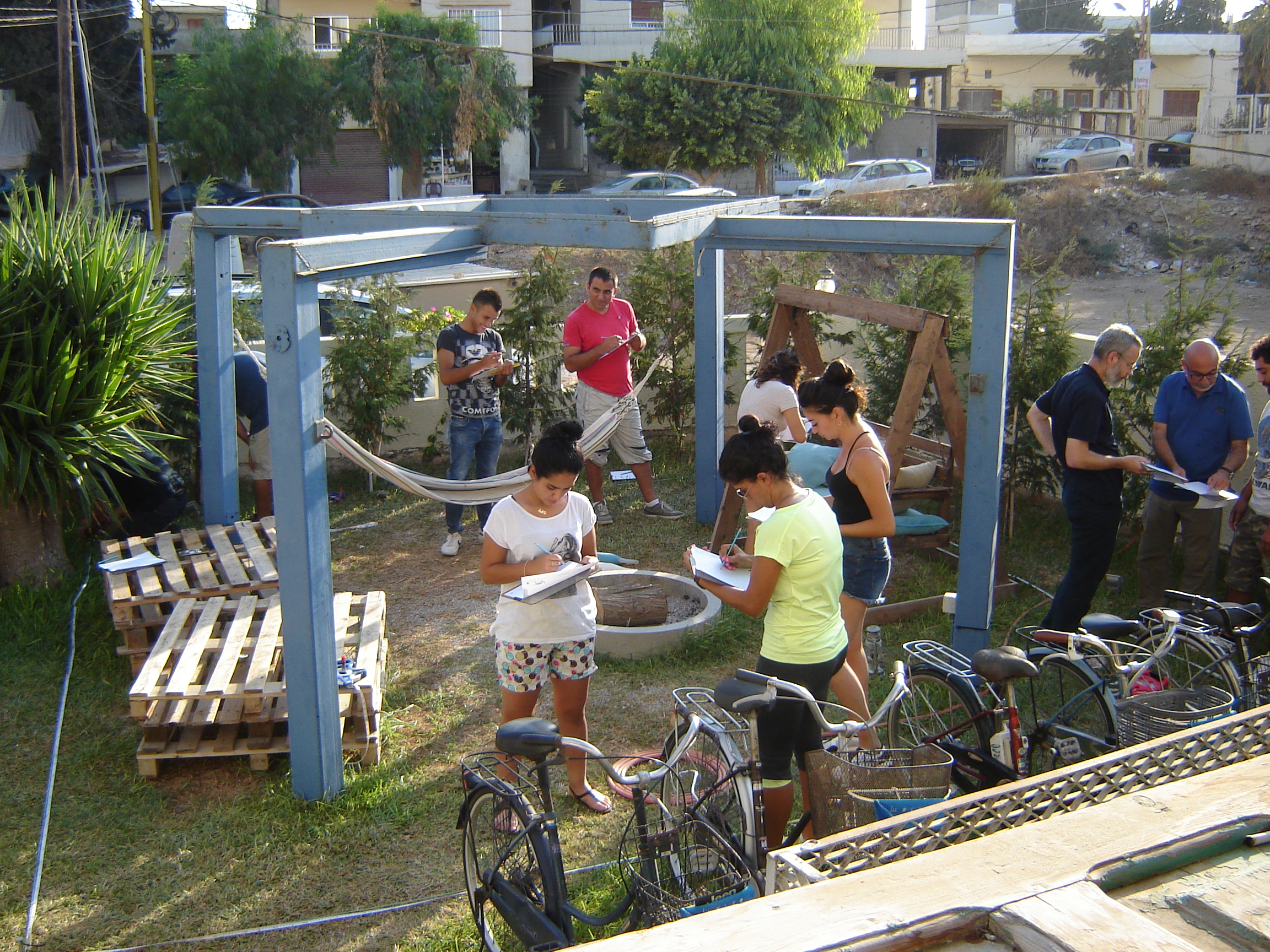 Dry practical 2D exetrcise in the ground of the Airbnb